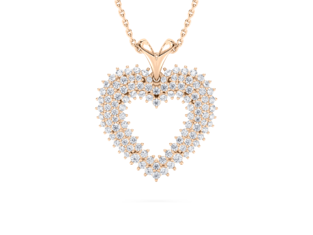 Pavé Open Heart Pendant Sale