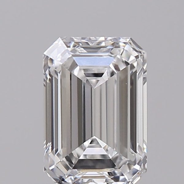 0.78 Carat Emerald Cut Lab-Created Diamond For Sale