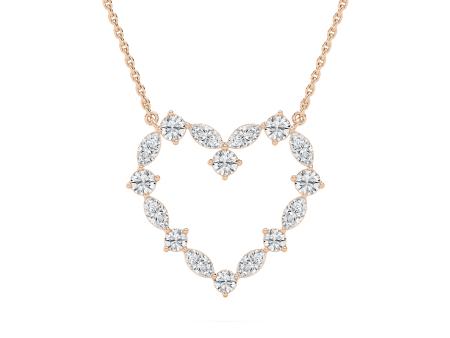 Marquise Heart Necklace Cheap