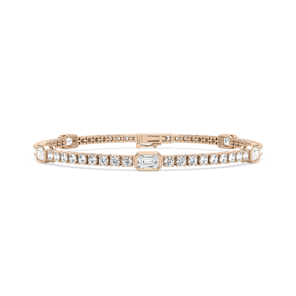 Bezel Station Tennis Bracelet Sale