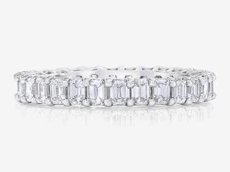 Lab Grown Emerald Diamond Eternity Band Cheap