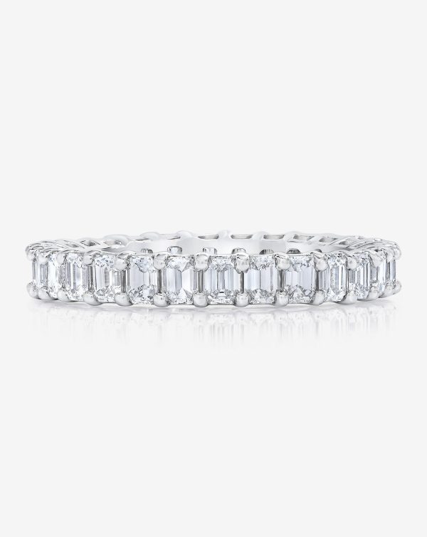 Lab Grown Emerald Diamond Eternity Band Cheap