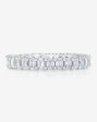 Lab Grown Emerald Diamond Eternity Band Cheap