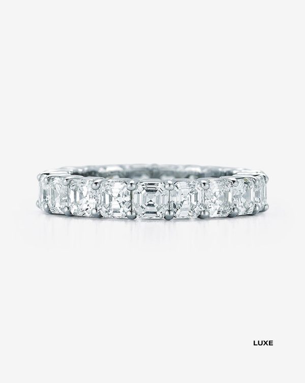 Asscher Diamond Eternity Band Fashion