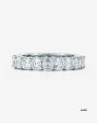 Asscher Diamond Eternity Band Fashion