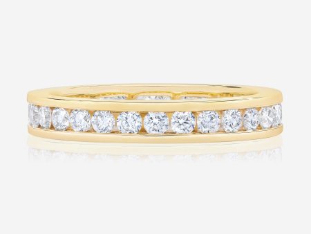 Round Diamond Channel Set Eternity Band Discount