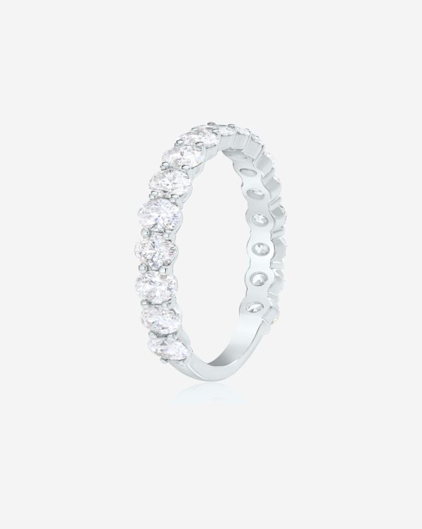 Lab Grown Oval 3 4 Diamond Band Online Sale