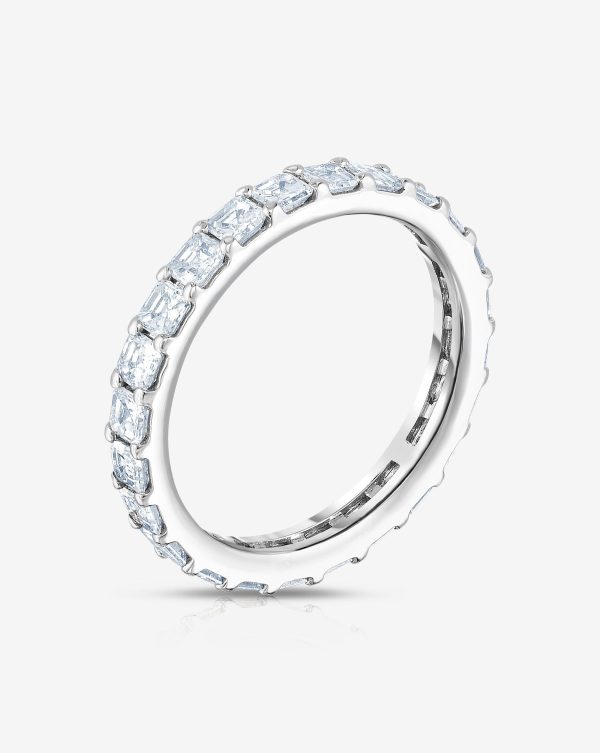 Lab Grown Asscher Diamond Eternity Band For Sale