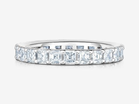 Lab Grown Asscher Diamond Eternity Band For Sale