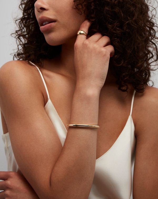 Stackable Gold Cloud Bangle Sale